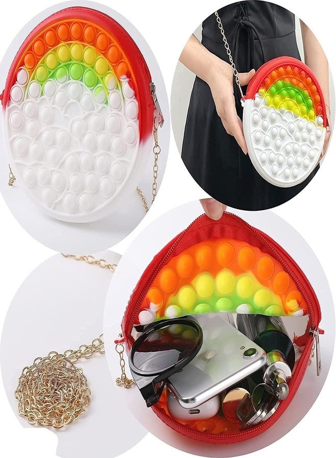 CLAPONE Poppet Pop It Toy for Kids Multicolor Fidget Toy with Popping Sounds, Sensory Toy, Stress Relief, Anxiety Relief, Daytime & Nighttime Use, Classroom (Multicolor, Round Shape Pop It) - Image 3